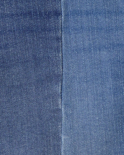 Girls Colorblock Denim Shorts - Dark Wash