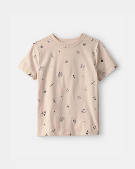 Kids Pickleball T-Shirt - Brown