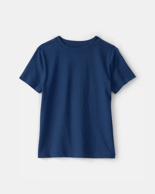 Kids Solid T-Shirt - Blue
