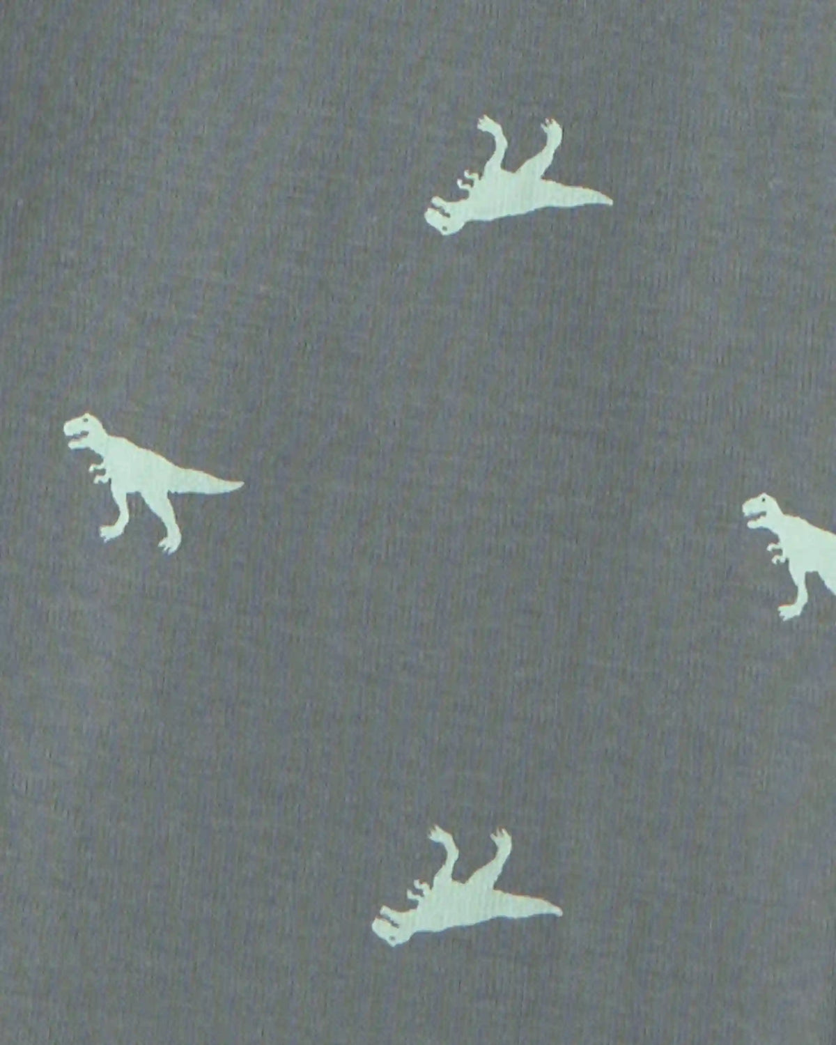 Boys Dinosaur 100% Cotton Snug Fit 4-Piece Pajama Set - Green/Grey