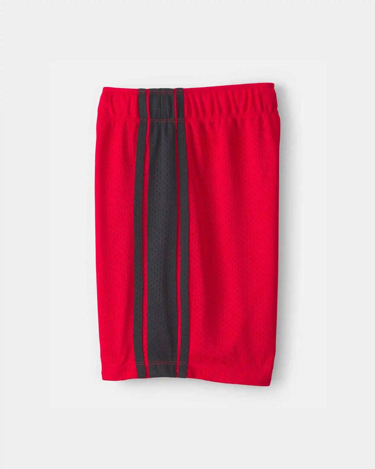 Boys Striped Mesh Active Shorts - Red