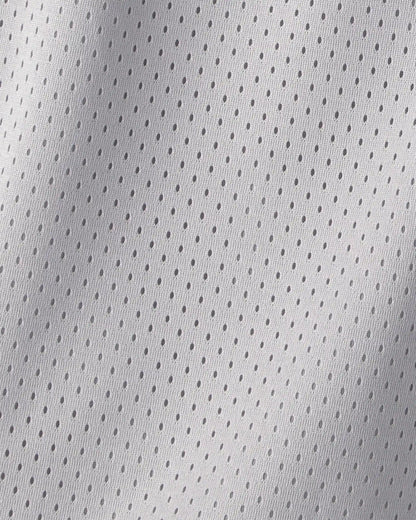 Boys Striped Mesh Active Shorts - Grey