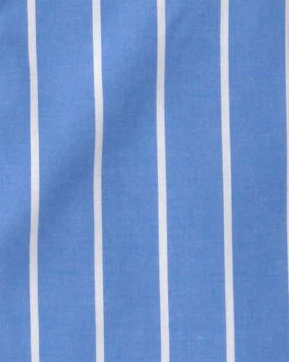 Boys Striped Loose Fit 2-Piece Pajama Set - Blue