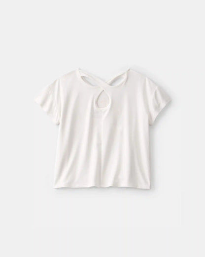 Girls 'Welcome to My World' Active Top - White