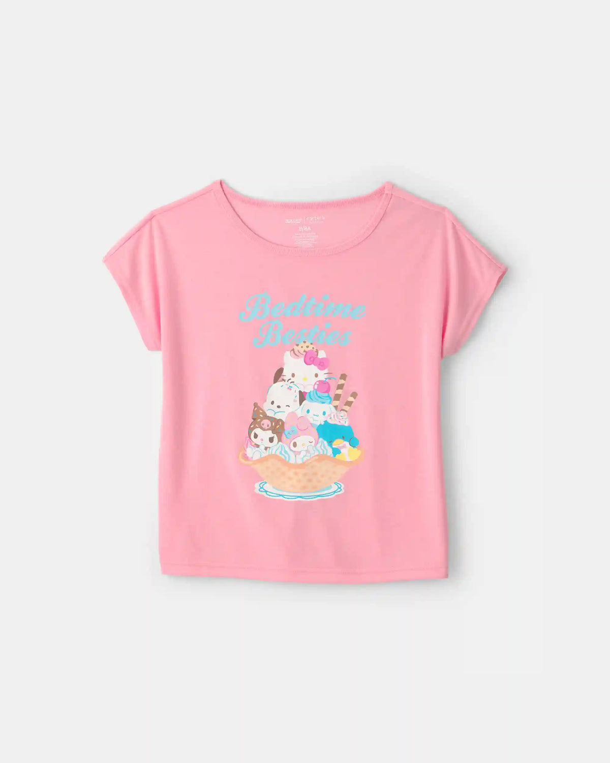 Girls 2-Piece Hello Kitty® Short-Sleeve Pajama Set - Pink