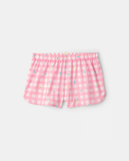 Girls 2-Piece Hello Kitty® Short-Sleeve Pajama Set - Pink