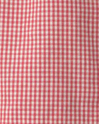Boys 2-Piece Top & Shirt Set Made with Organic Cotton in Red Gingham
