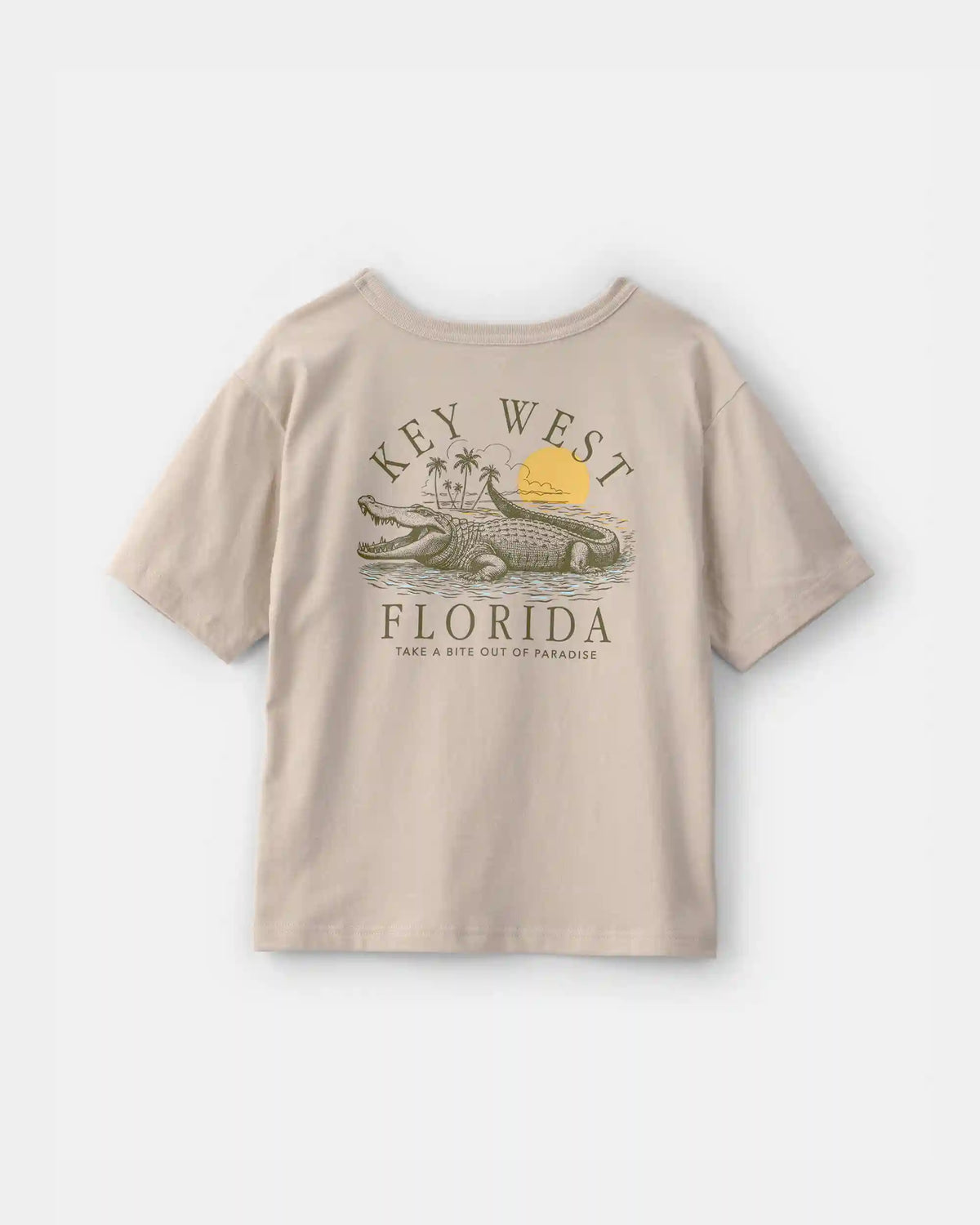 Boys Key West Graphic Tee - Beige