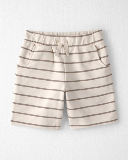 Kids 2-Piece Organic Cotton Top & Short Set in Stripes