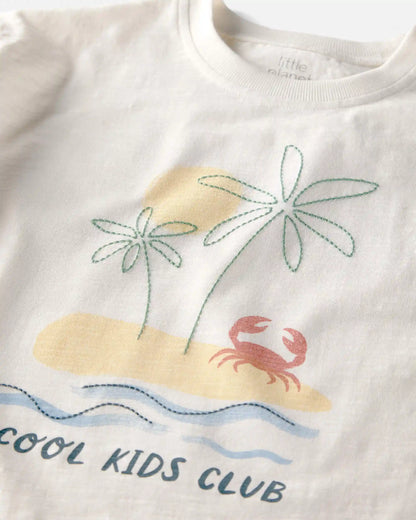 Kids Organic Cotton 'Cool Kids Club' Tee