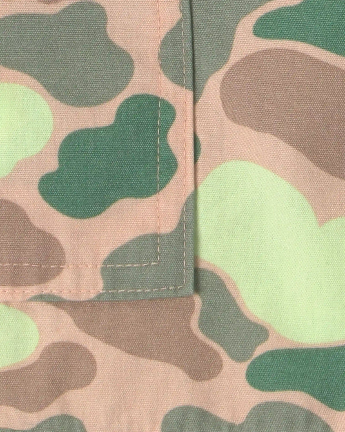 Boys Camo Canvas Cargo Shorts - Green