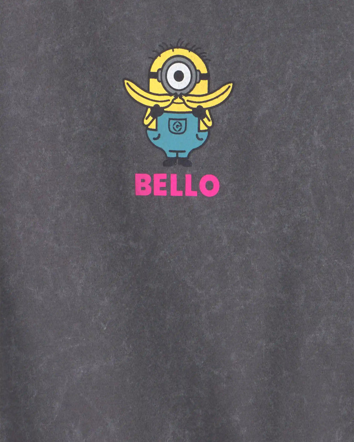 Girls Despicable Me Minions Graphic Tee - Grey