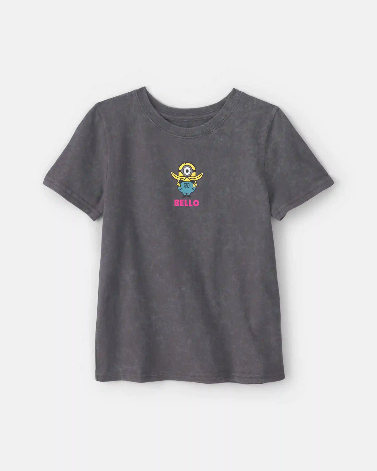 Girls Despicable Me Minions Graphic Tee - Grey