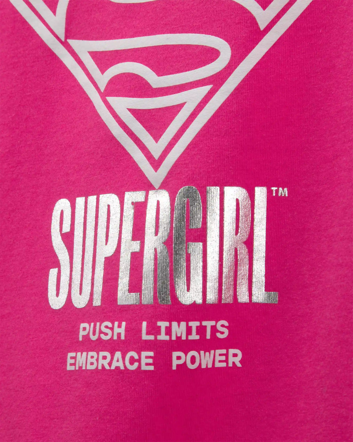 Girls Supergirl Graphic Tee - Pink