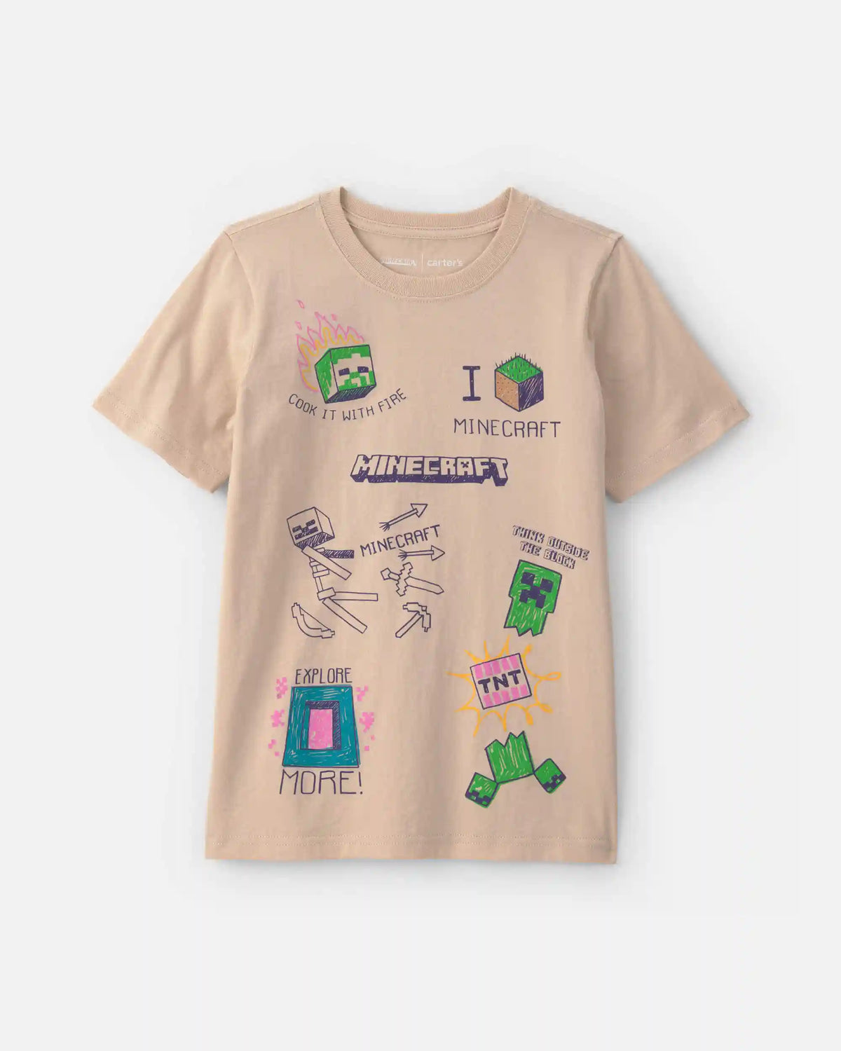Boys Minecraft® Graphic Tee - Tan