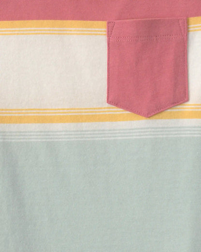 Boys Colorblock Pocket Tank Top - Red/Ivory/Blue