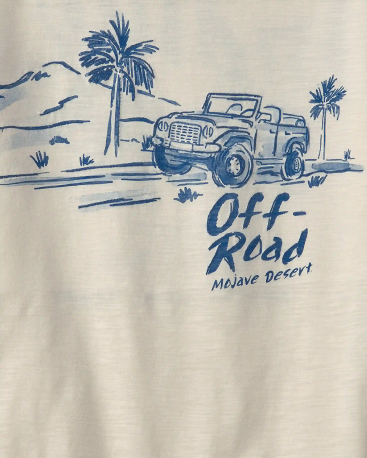 Boys 'Off-Road' Car Graphic Tee - Cream