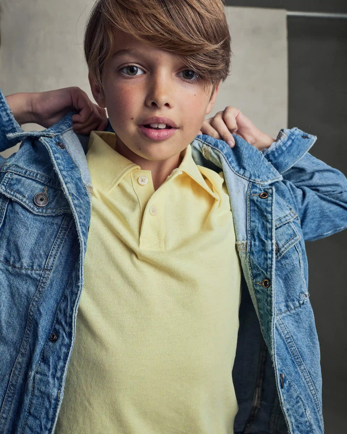 Boys Uniform Piqué Polo Shirt - Yellow