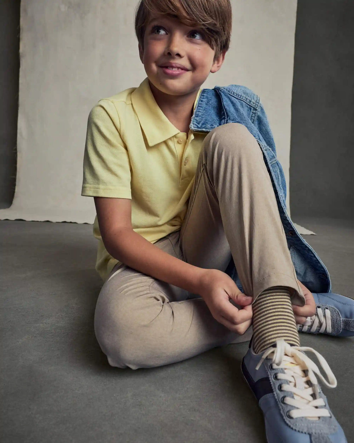 Boys Uniform Active Pants - Khaki