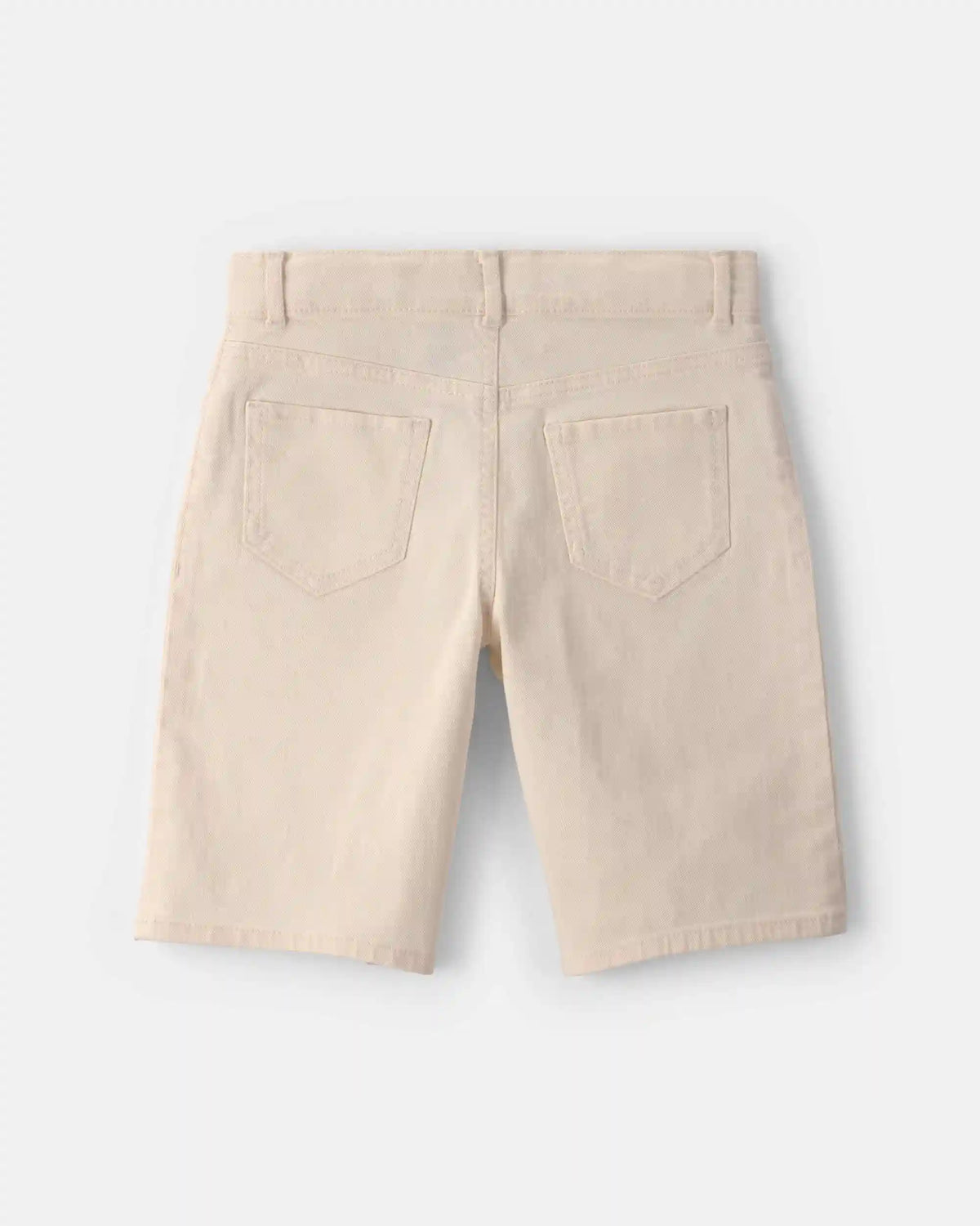 Girls Twill Baggy Shorts - Cream