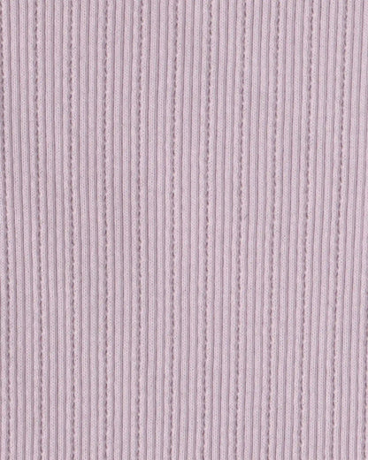 Girls Ribbed Top - Purple