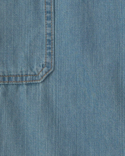 Girls Straight-Leg Cargo Jeans - Medium Wash