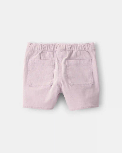 Girls Twill Wrap Skort - Purple