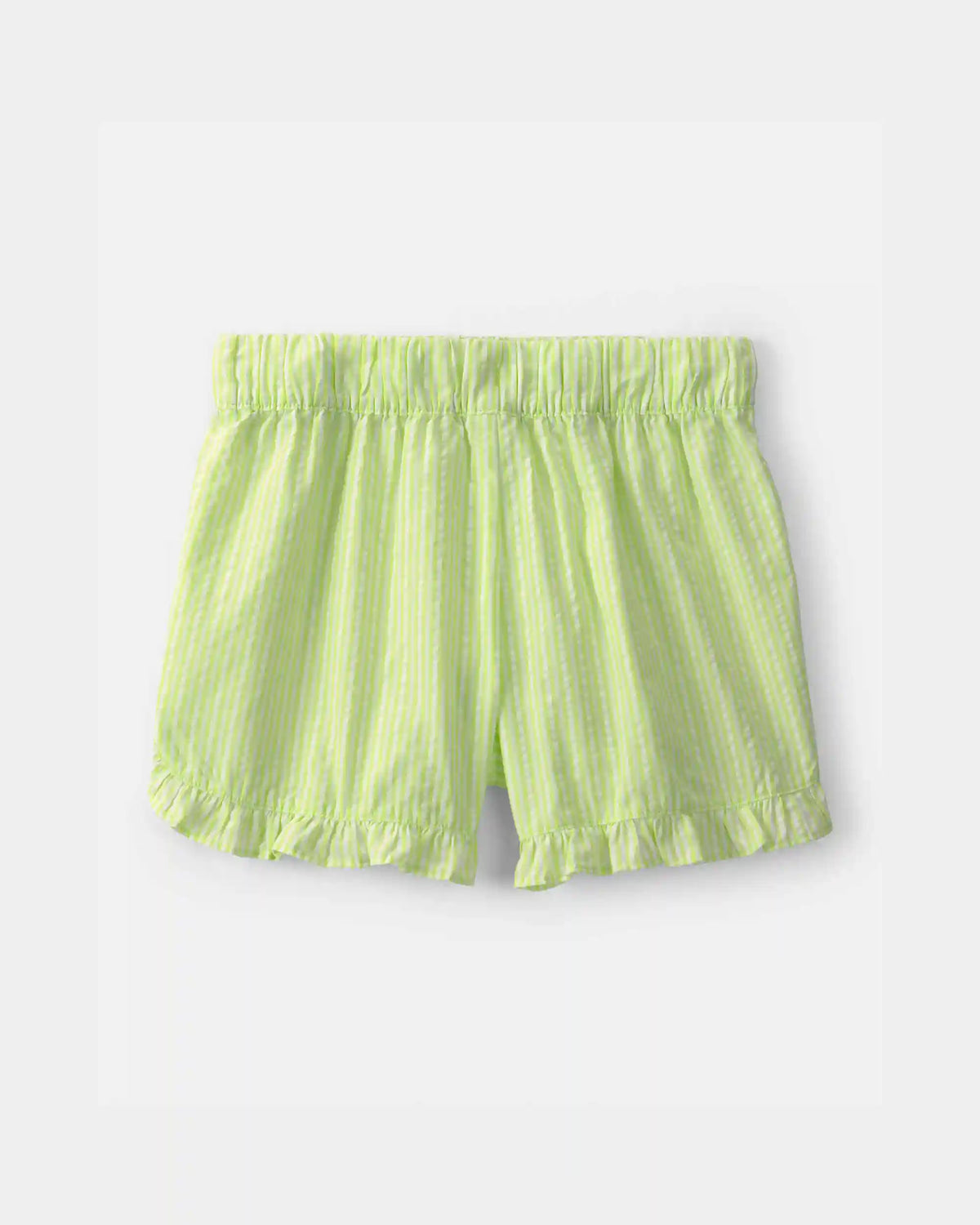 Girls Ruffle-Trim Shorts - Green