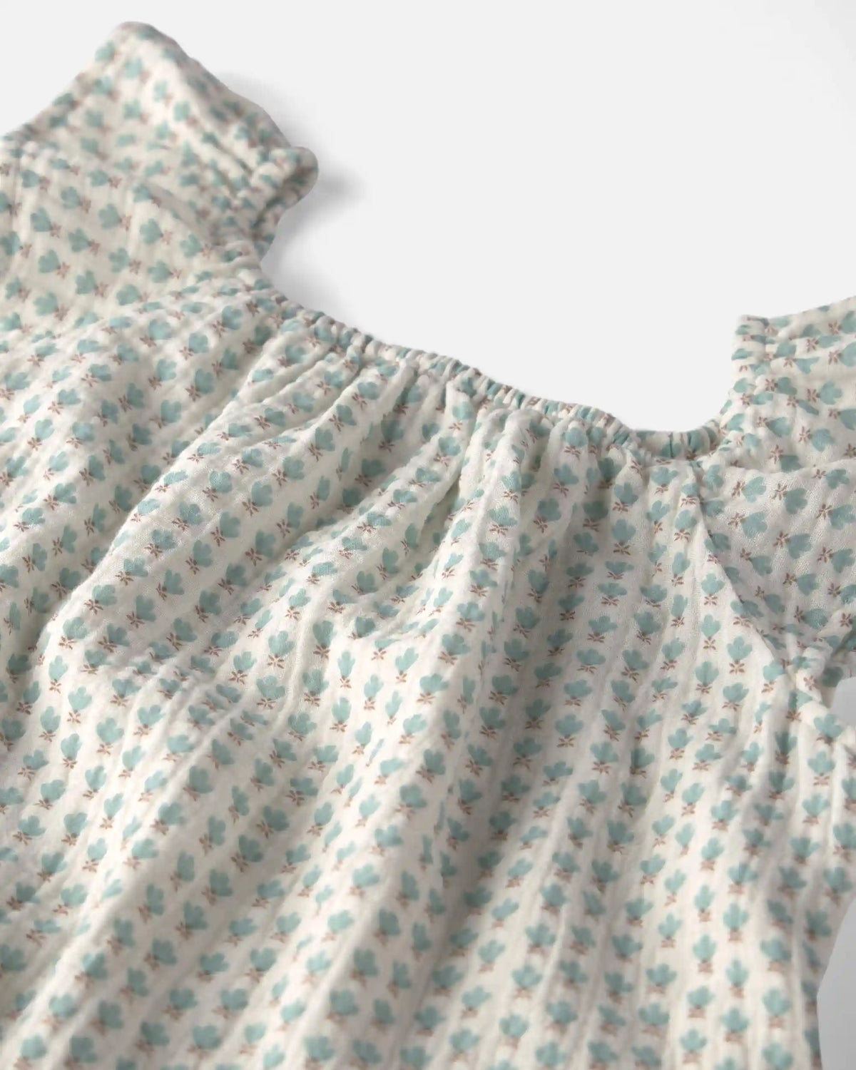 Girls 2-Piece Organic Cotton Gauze Top & Short Set in Floral
