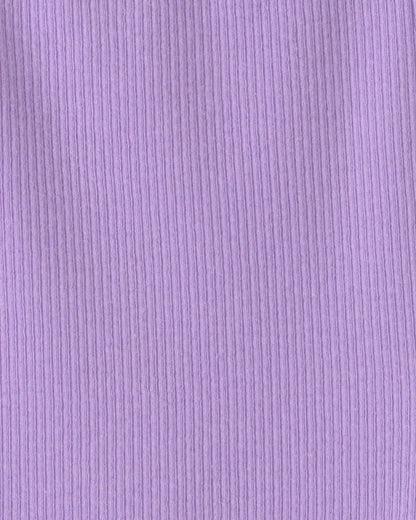 Girls Rib Bike Shorts - Purple