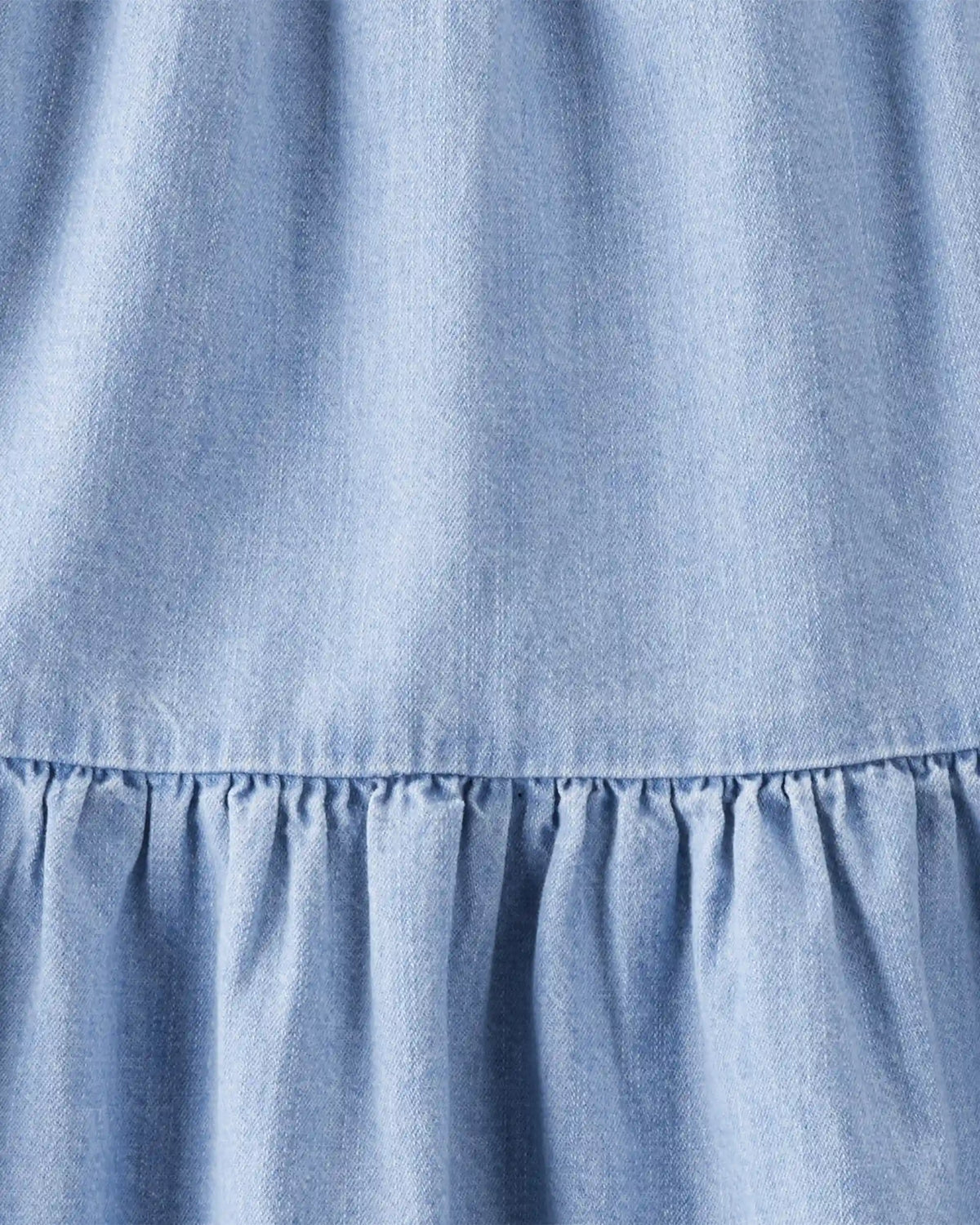 Girls Organic Cotton Chambray Dress