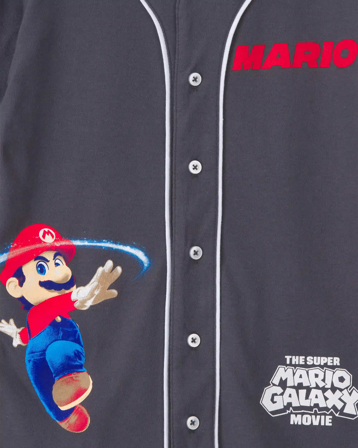 Boys Nintendo Super Mario Jersey - Grey