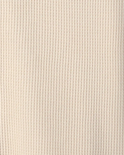 Boys Thermal Long-Sleeve Button-Down Shirt - Cream