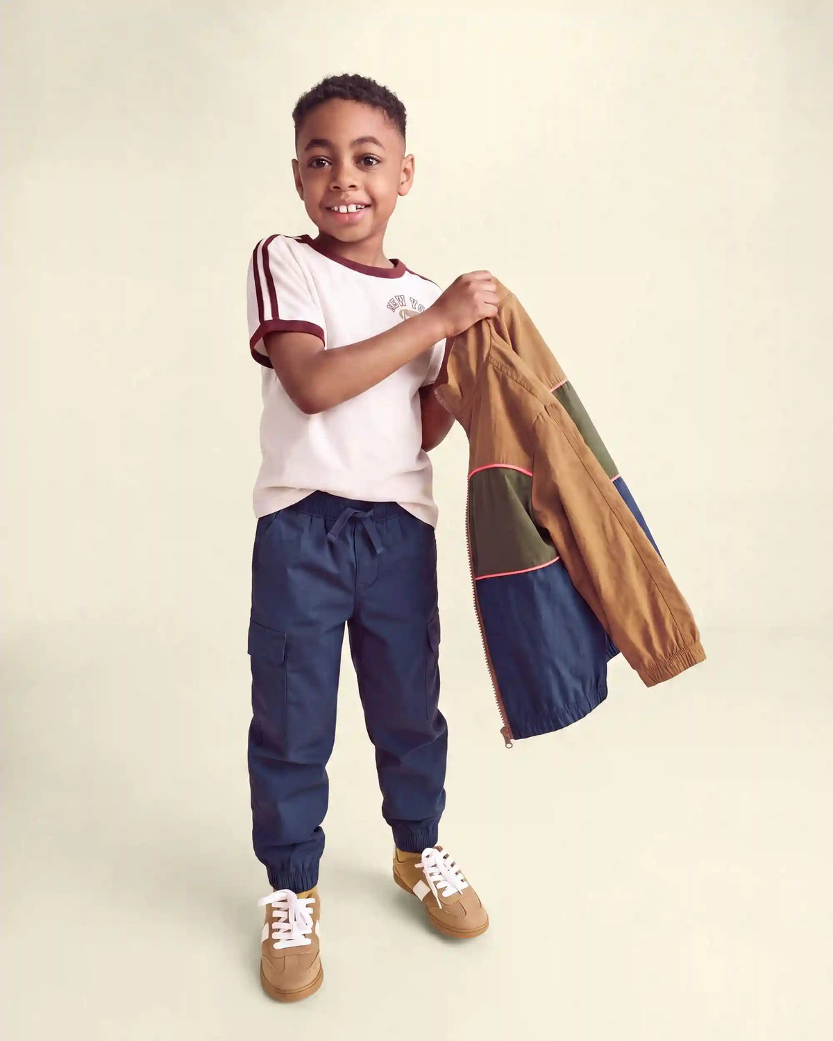 Boys Cargo Joggers - Navy Blue