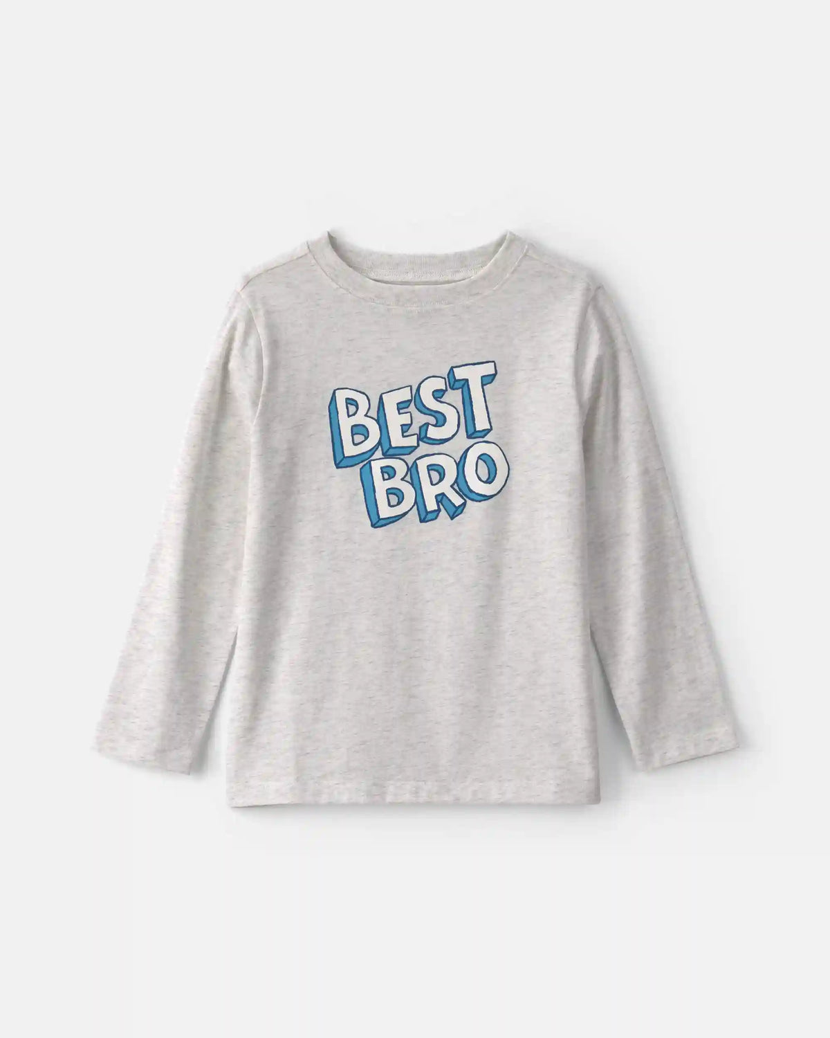 Boys 'Best Bro' Long-Sleeve Graphic Tee - Grey