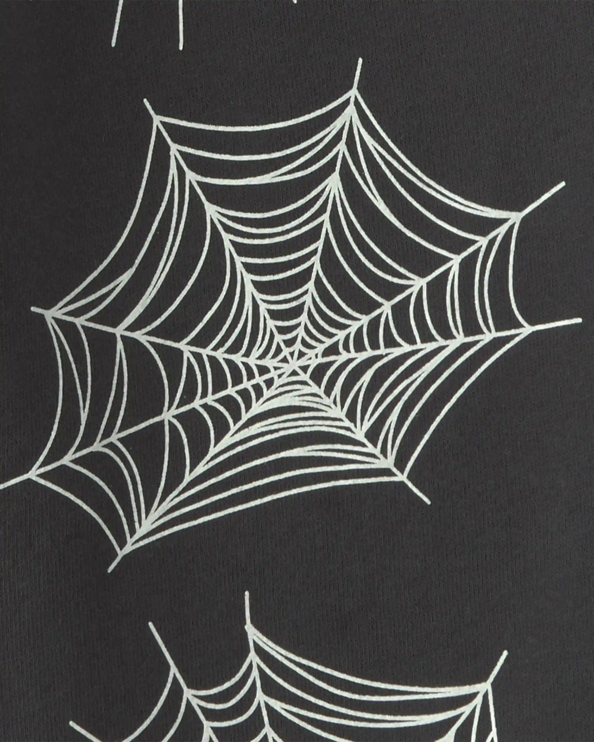 Boys Spider Web Halloween French Terry Joggers - Black