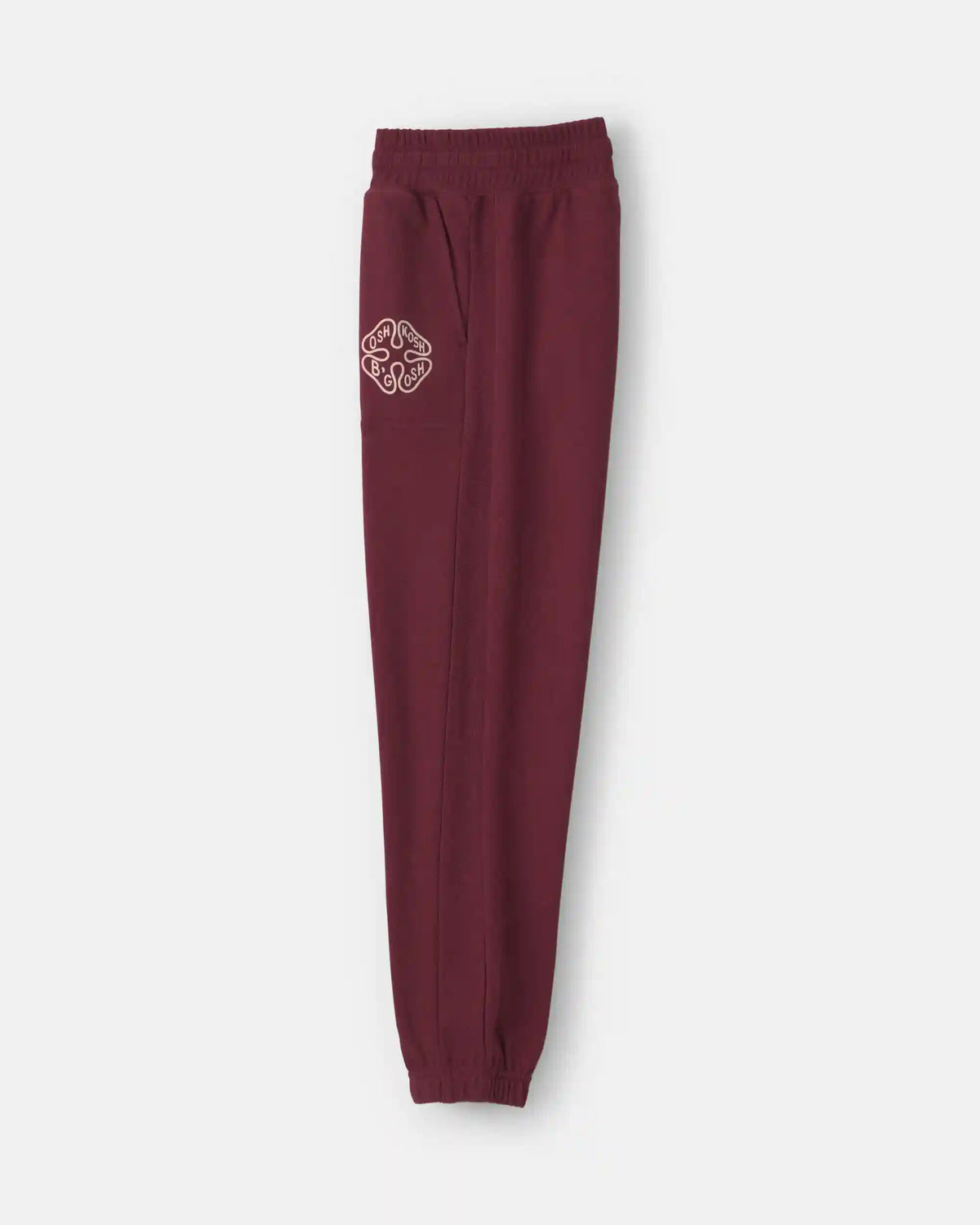 Boys French Terry Joggers - Burgundy