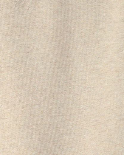 Boys Logo Patch French Terry Pullover Sweatshirt - Cream
