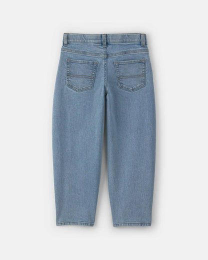 Boys Denim Baggy Barrel Jeans - Light Wash