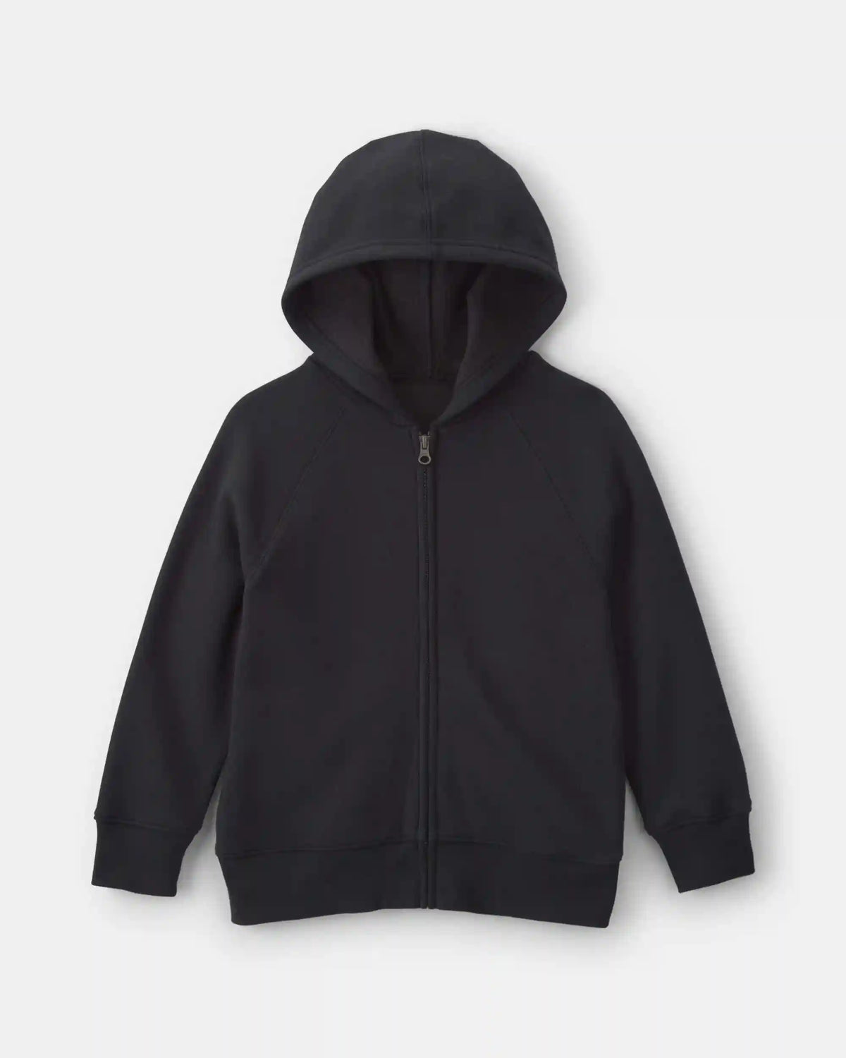 Boys Fleece Zip-Up Hoodie - Black