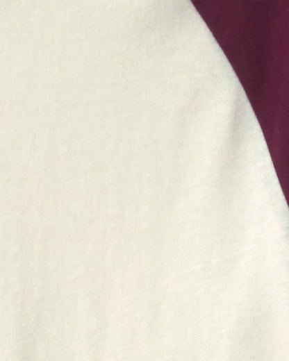 Boys Color Block Long-Sleeve T-Shirt - Cream/Burgundy
