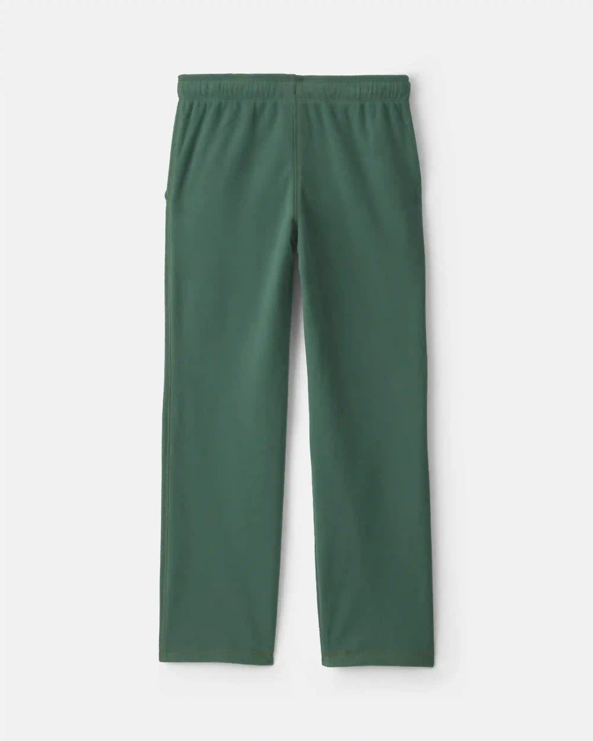 Boys Fleece Wide-Leg Pants - Olive Green