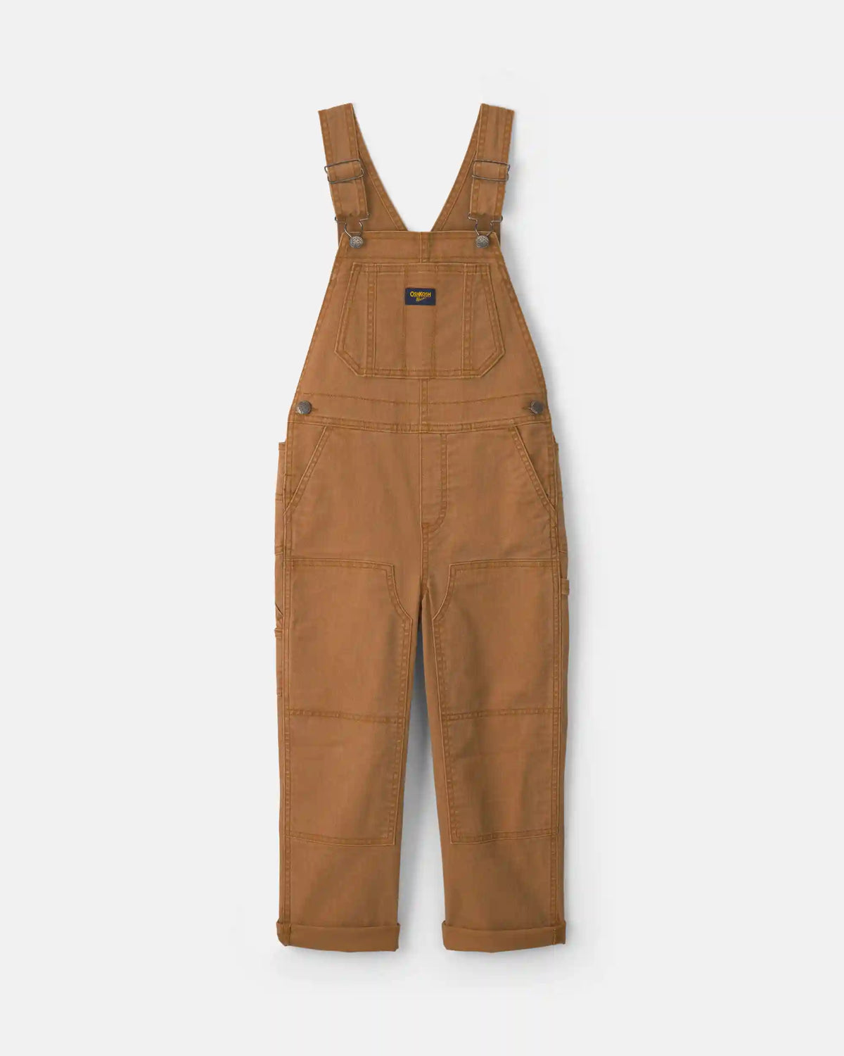 Boys Twill Overalls - Brown