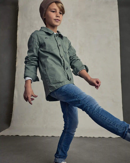 Boys Utility Jacket - Olive Green