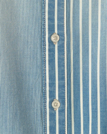 Boys Hickory Button-Down Shirt - Blue