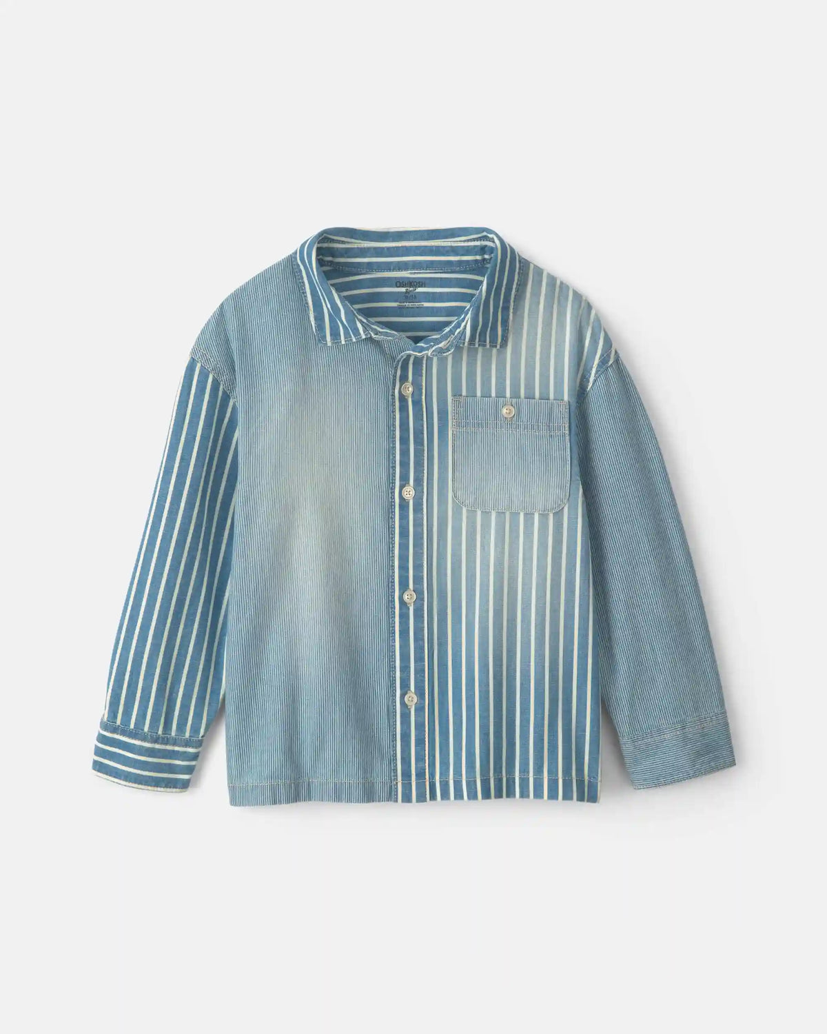 Boys Hickory Button-Down Shirt - Blue