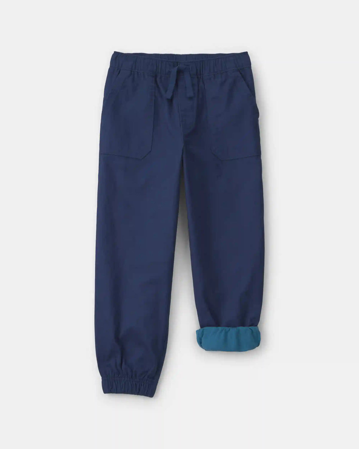 Boys Twill Joggers - Navy Blue