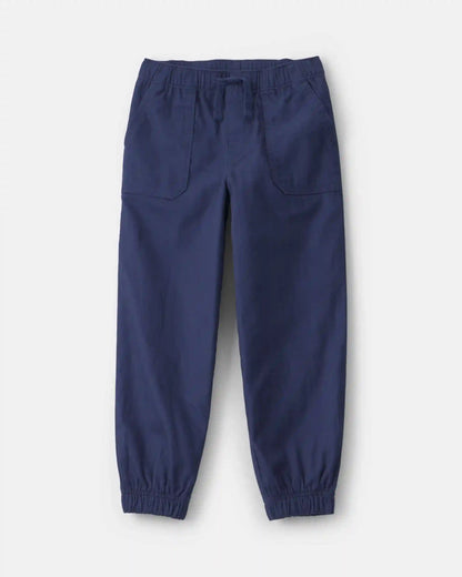 Boys Twill Joggers - Navy Blue