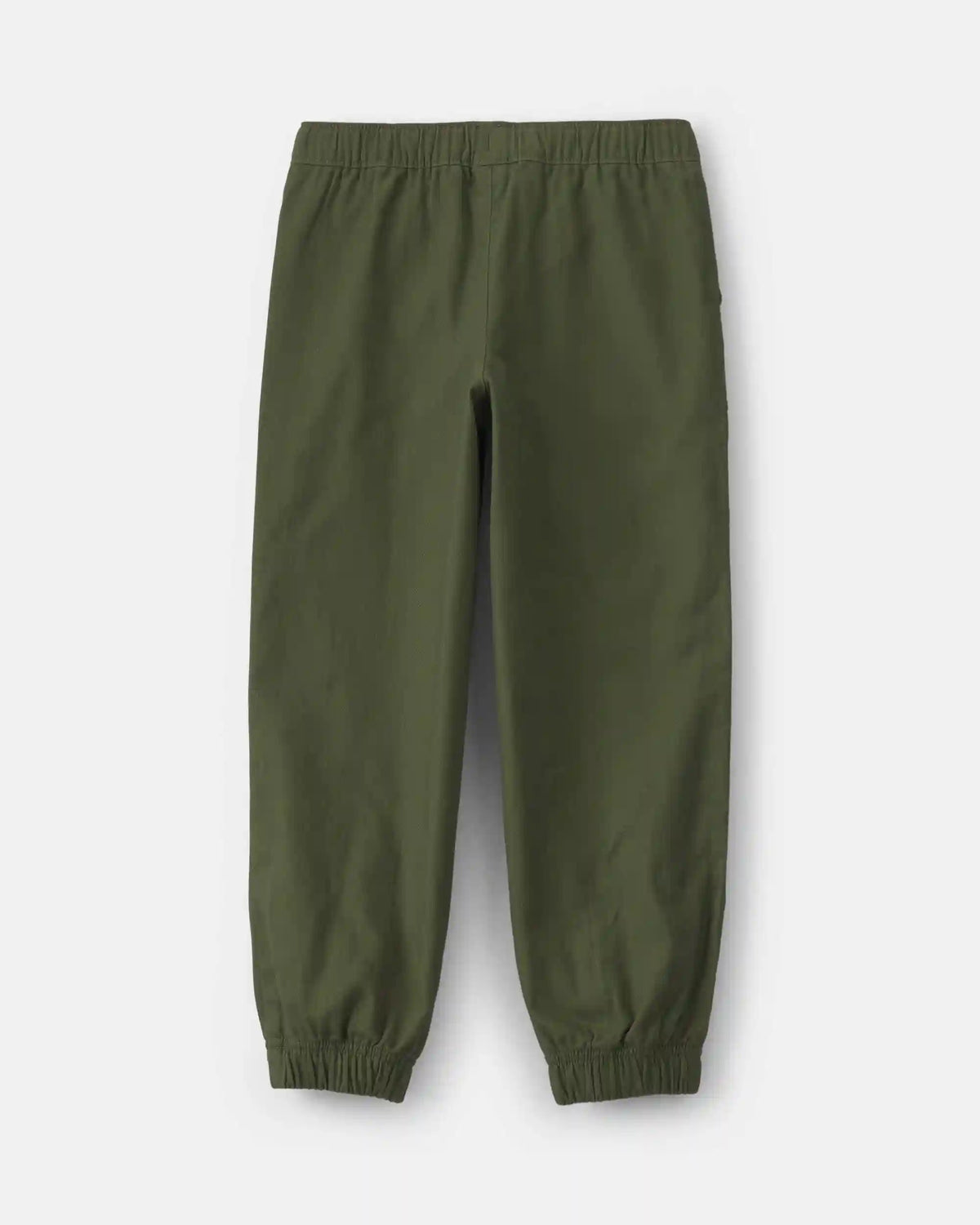 Boys Twill Joggers - Olive Green