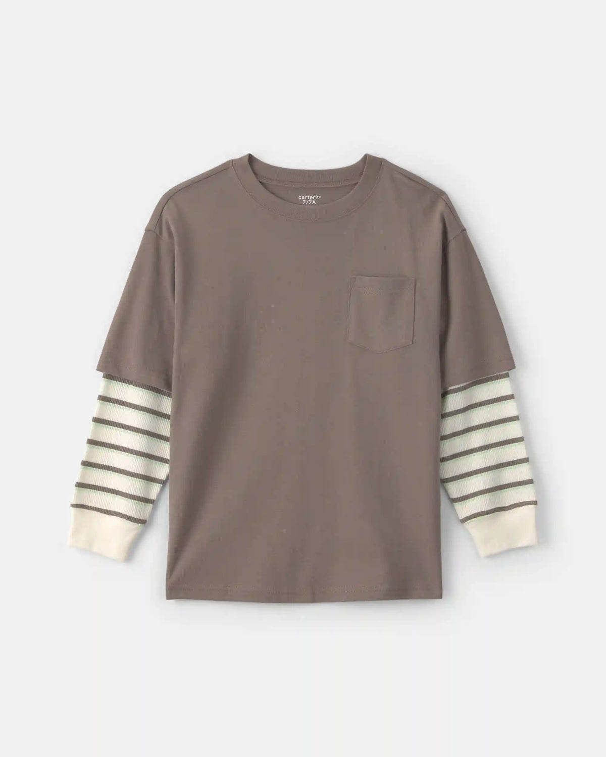 Boys Striped Long-Sleeve T-Shirt - Grey